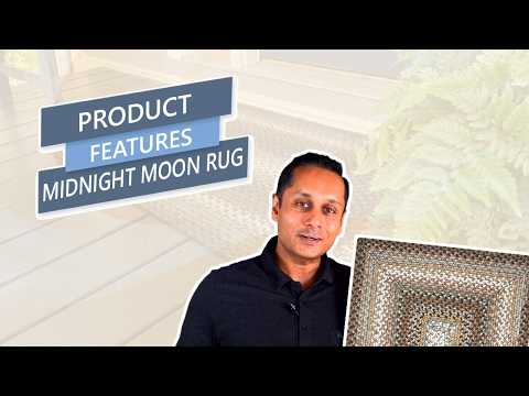 Midnight Moon Brown Braided Rug