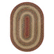 Pumpkin Pie Mustard And Gold Oval Braided Rug