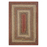 Pumpkin Pie Multi Color Cotton Braided Rectangular Rug