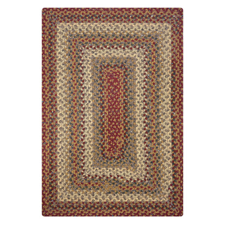 Pumpkin Pie Multi Color Cotton Braided Rectangular Rug