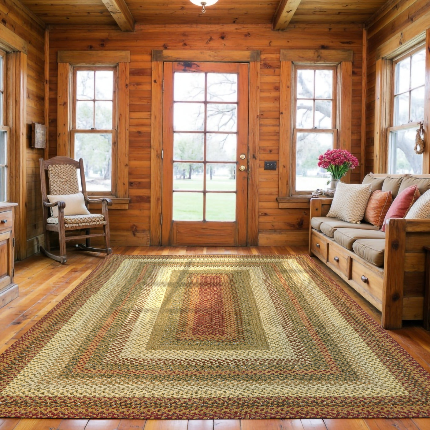 Pumpkin Pie Mustard And Gold Cotton Rugs