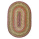 Rainforest Multi Color Braided  Rugs Oval