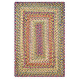 Rainforest Multi Color Ultra Durable Braided Oval Rug In Sets