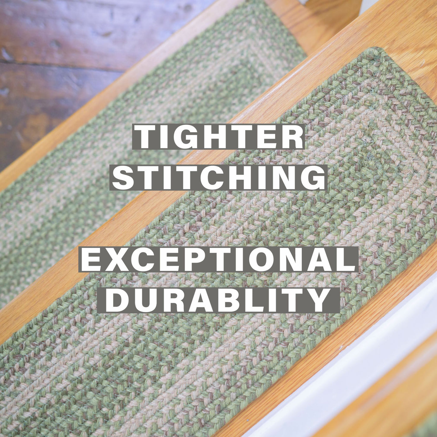 Grassland Green Jute Stair Tread