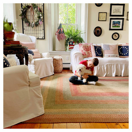 Azalea Multi Color Jute Braided Rectangular Rugs