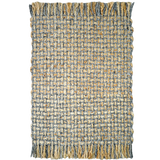 River Rock Jute and Wool Farmhouse Rug for indoor/outdoor use, perfect for entryways, kitchens, living rooms, bedrooms, and pets.