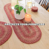 Apple Pie Red Jute Braided Accessories