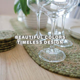 Grassland Green Jute Braided Accessories