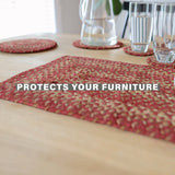 Apple Pie Red Jute Braided Accessories