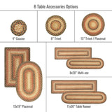 Best Round, Rectangular and Oval Shape Brown Braided Accessories for Dinner Table Use