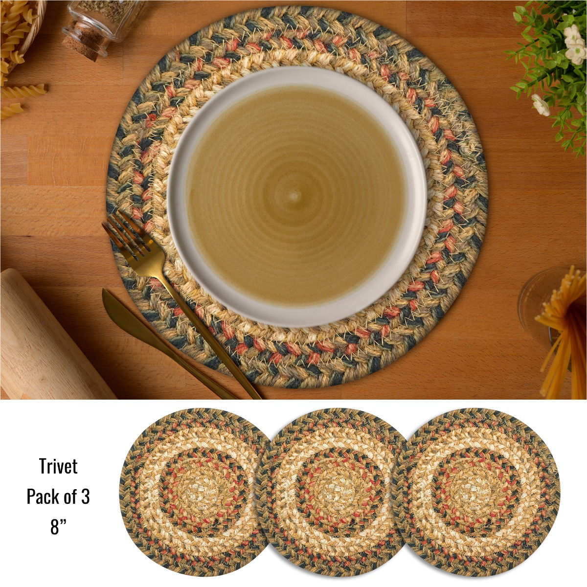 Best Brown Braided Accessories for Dining Wood Table