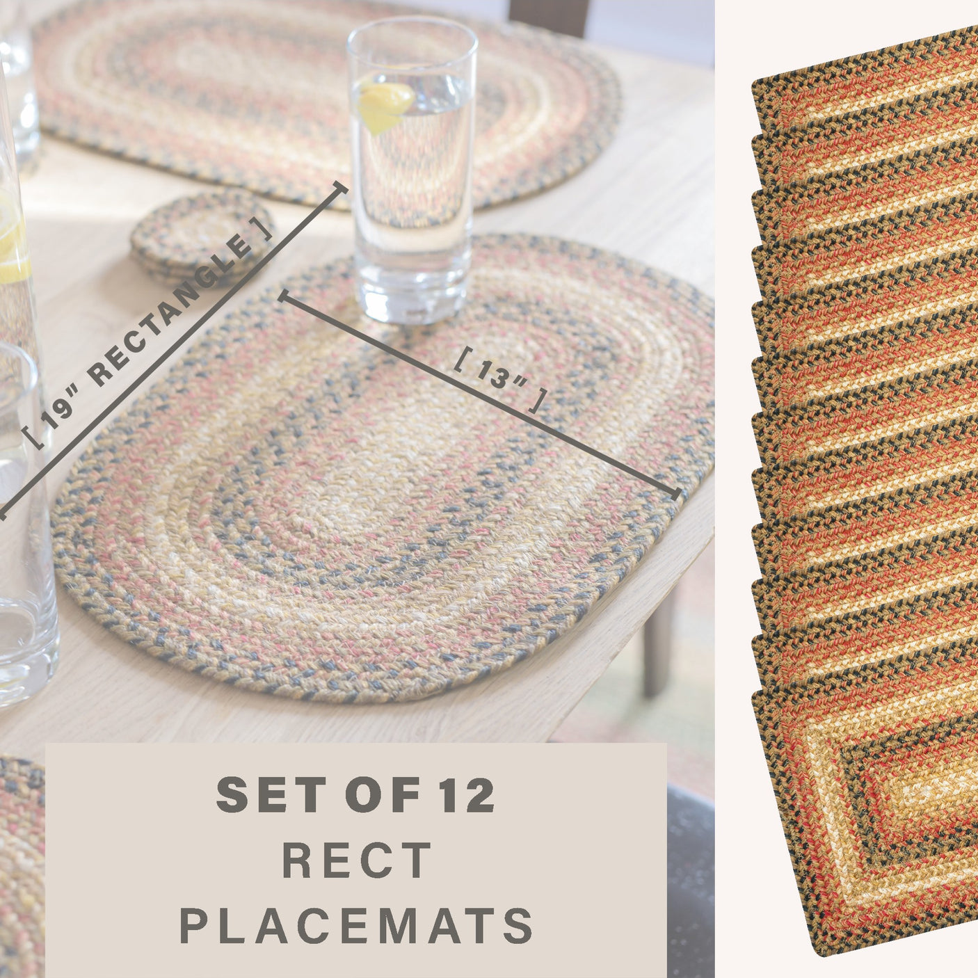 Russett Brown Braided Accessories