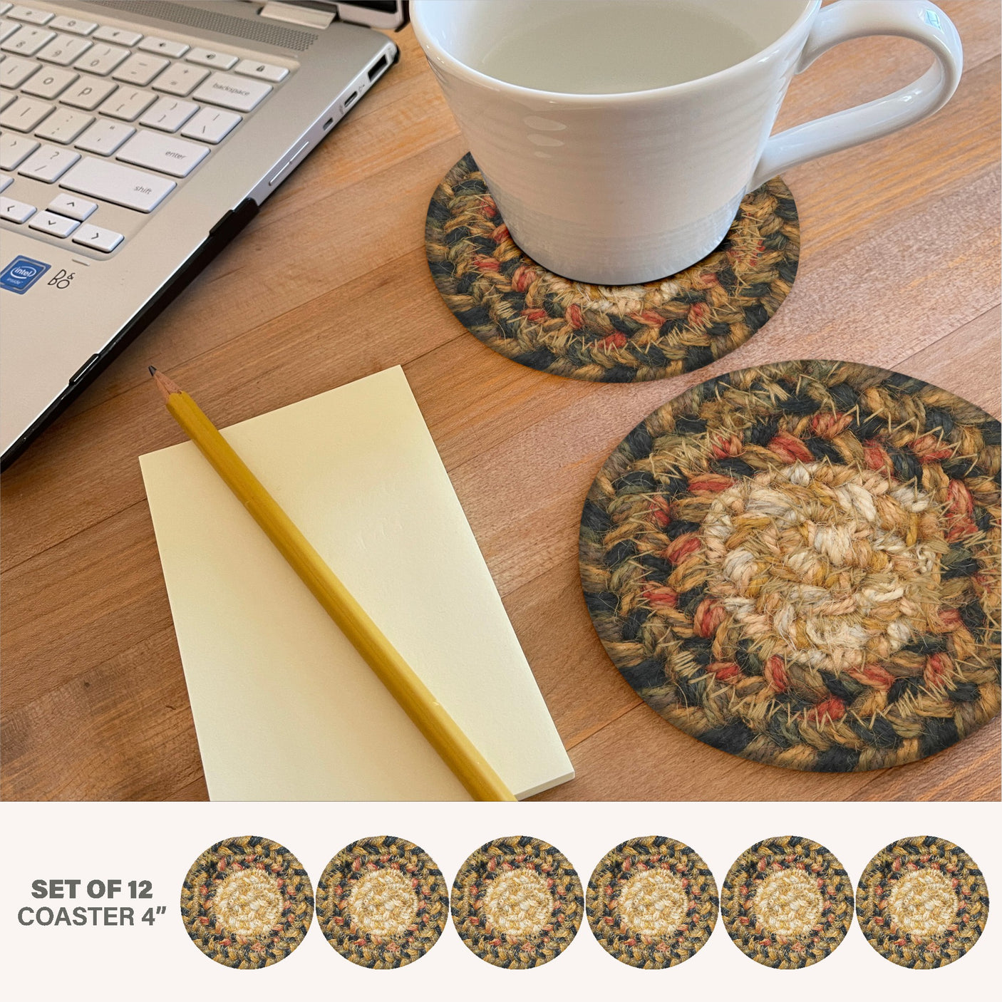 Russett Brown Braided Accessories