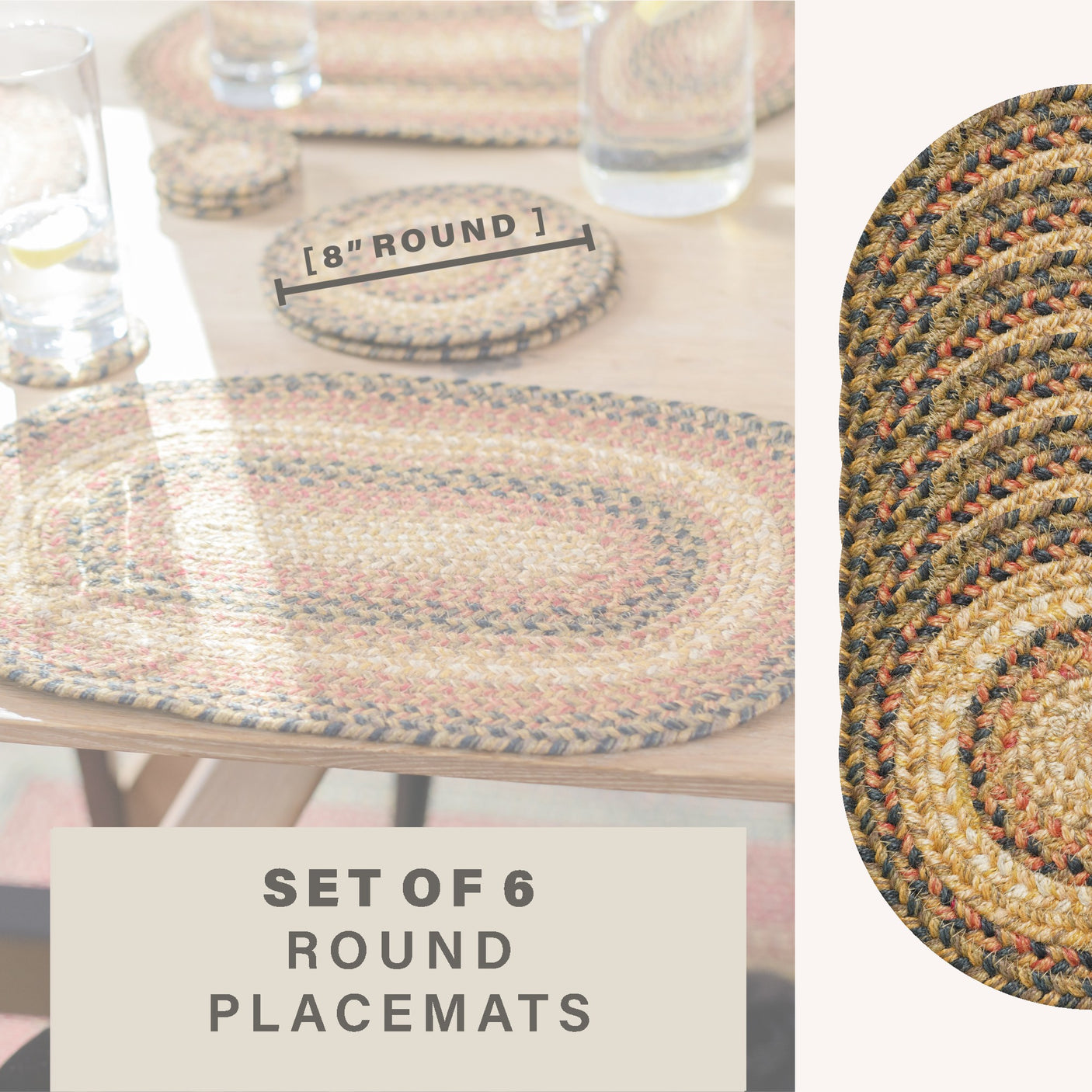 Russett Brown Braided Accessories