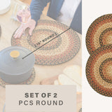 Russett Brown Braided Accessories