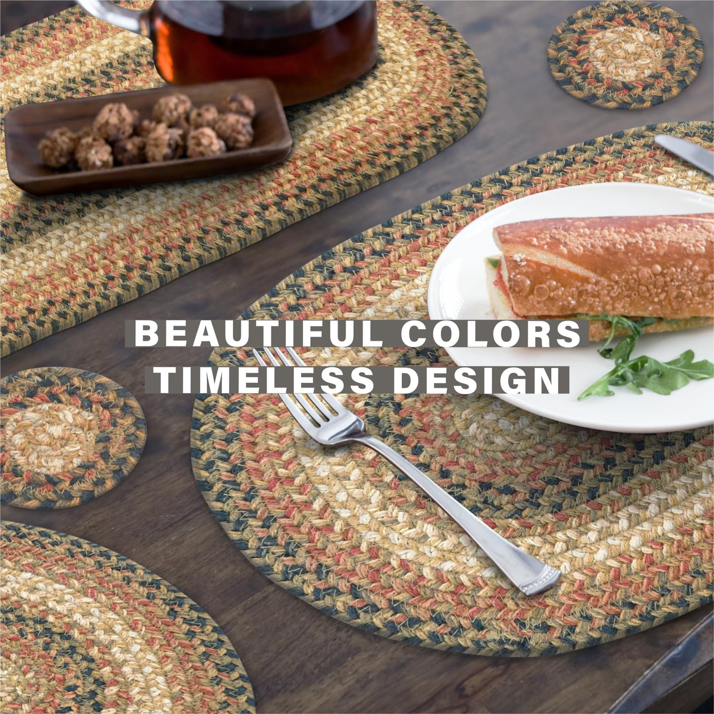 Russett Brown Braided Accessories