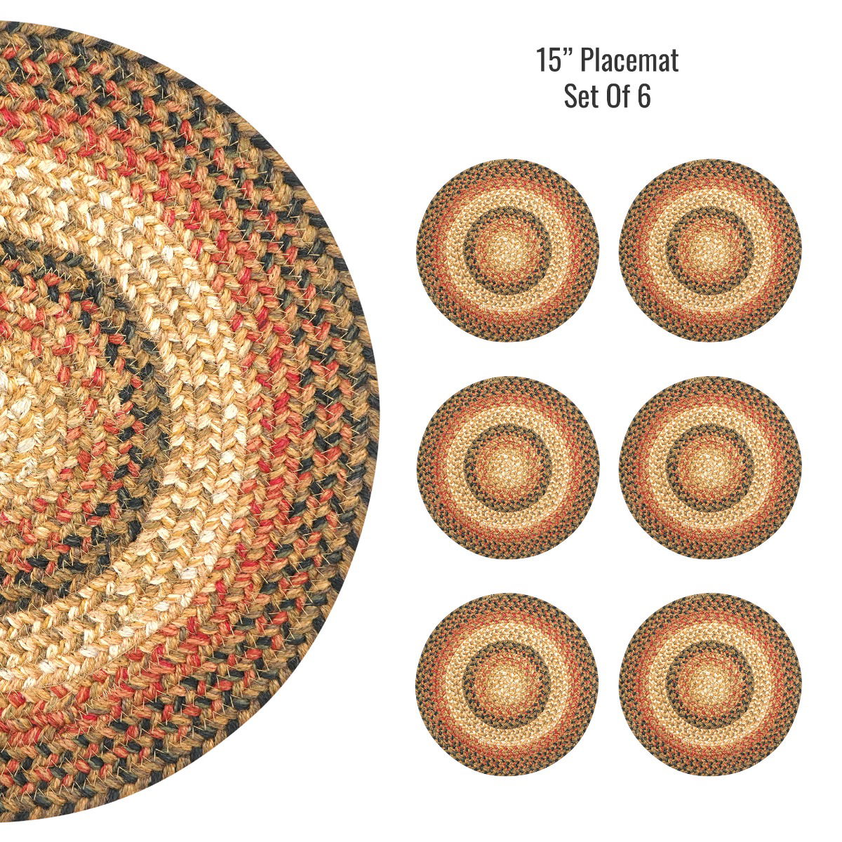 Best Brown Braided Accessories for Kitchen and  Living Room Placemats