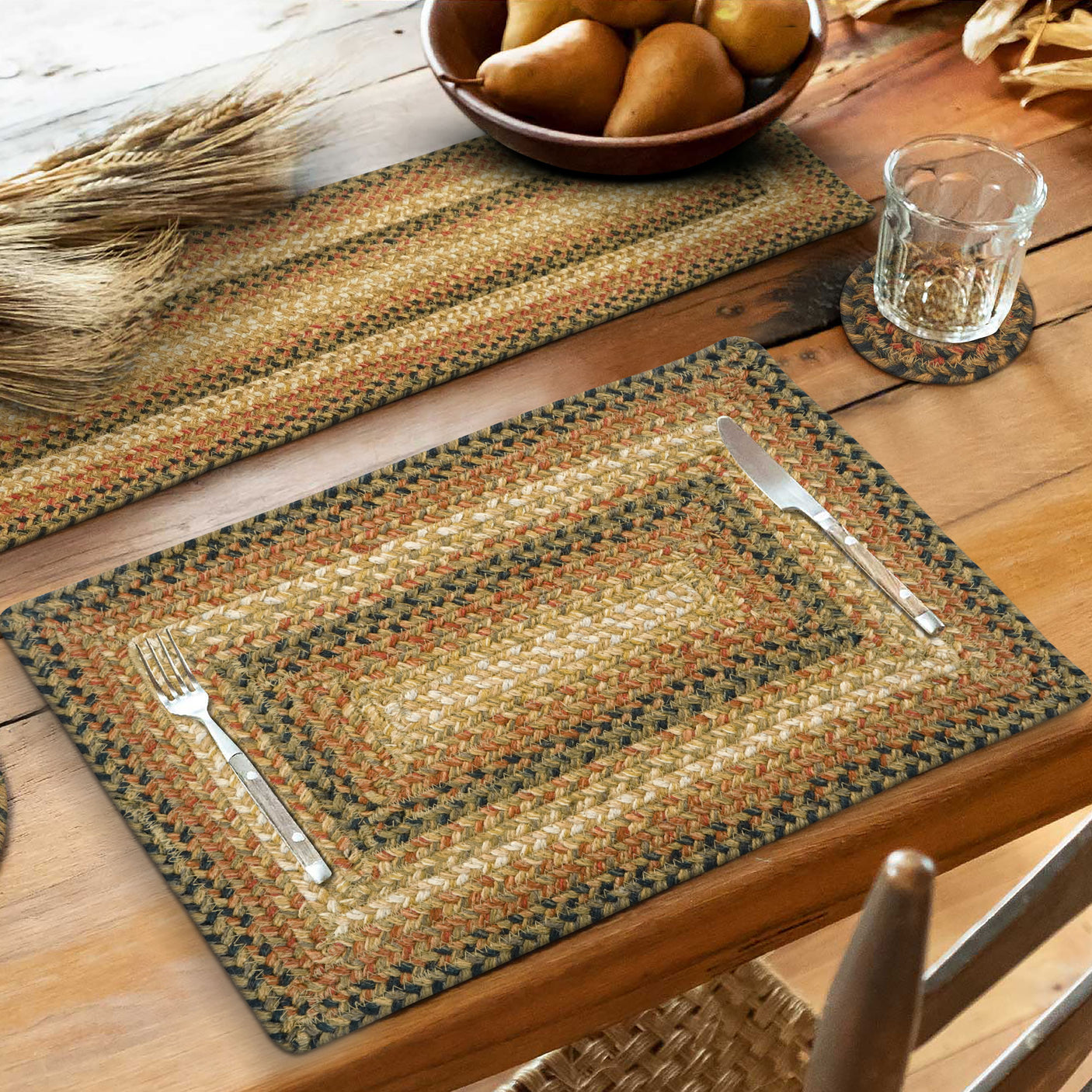 Russett Brown Braided Accessories