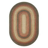 Russett Jute Brown  Braided Rugs Oval