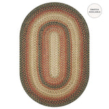 Russett Jute Brown Oval Braided Rugs