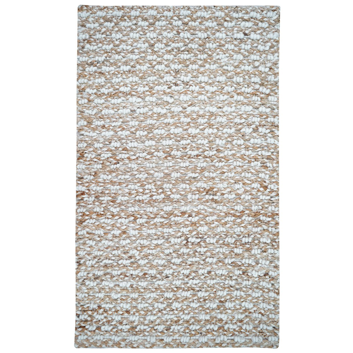 Saddleback Soft Farmhouse Rug, Handcrafted With Wool & Jute