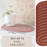 Apple Pie Red Jute Braided Accessories
