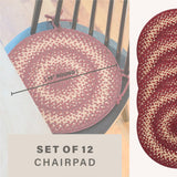 Autumn Maple Burgundy Jute Braided Accessories