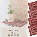 Autumn Maple Burgundy Jute Braided Accessories