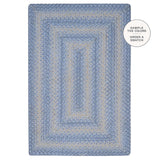 Sky Blue Jute Braided Area Rug