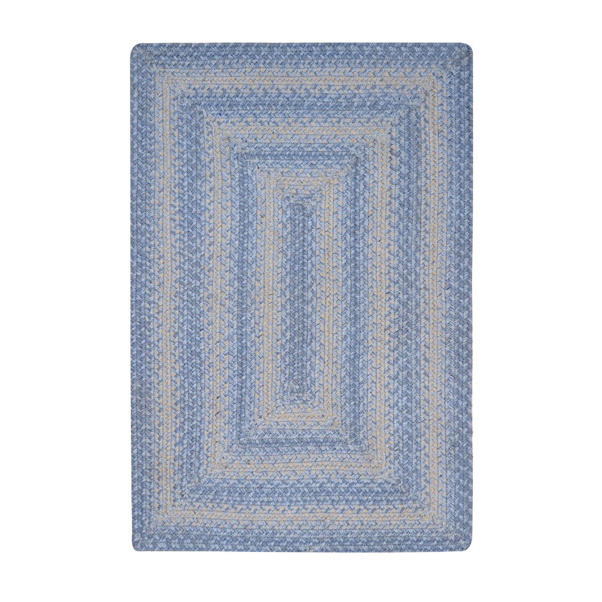 Sky Blue Jute Braided Area Rug for indoor/outdoor use, perfect for entryways, kitchens, living rooms, bedrooms, and pets.