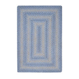 Sky Blue Jute Braided Area Rug for indoor/outdoor use, perfect for entryways, kitchens, living rooms, bedrooms, and pets.