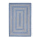 Sky Blue Jute Braided Area Rug