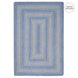 Sky Blue Jute Braided Area Rug