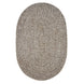 Slate Grey  Braided Rugs Oval