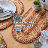Amber Leaf Red Jute Braided Accessories