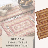 Amber Leaf Red Jute Braided Accessories