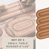 Amber Leaf Red Jute Braided Accessories