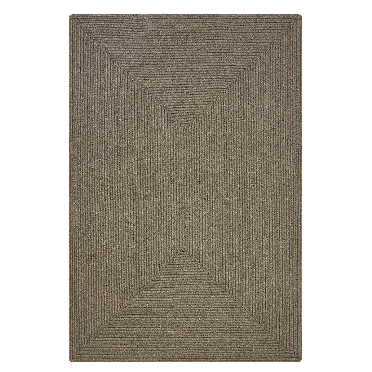 Smoke Grey Rectangular UD Braided Rug