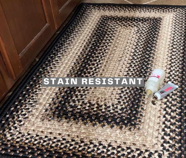 stain resistant bathroom rugs