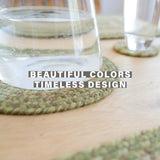 Grassland Green Jute Braided Accessories