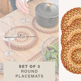 Amber Leaf Red Jute Braided Accessories