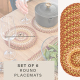 Amber Leaf Red Jute Braided Accessories