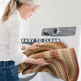 Best Washable Burgundy Braided Rectangular Rug