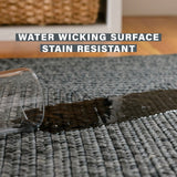 Best Black Braided Rectangular Rug with Stain Resistant