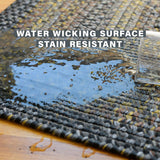 Best Stain Resistant Black Outdoor Braided Oval Rug 