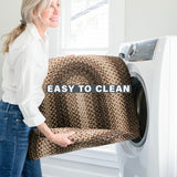 Best Washable Brown Ultra Durable Braided Rectangular Rug