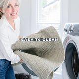 Best Washable Slate Light Grey Oval UD Braided Rug