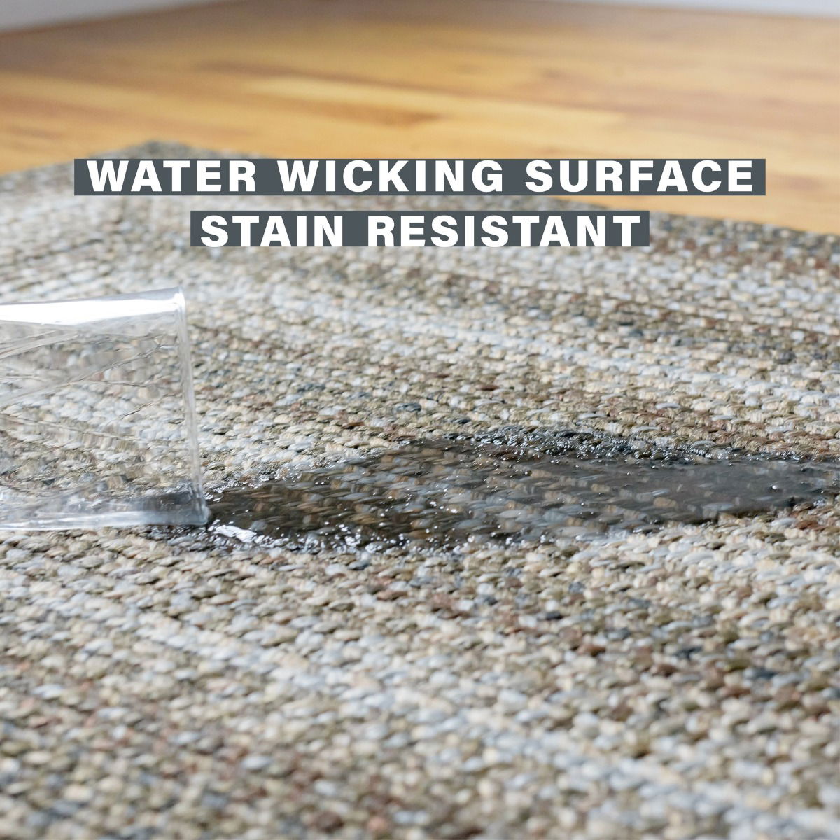 Wildwood brown braided rugs suitable for indoor/outdoor use. Ideal for entryways, kitchens, bedrooms, and pets.