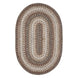 Wildwood Brown Oval Braided Rug