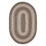 Wildwood Brown  Braided Rug Oval